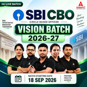 SBI CBO VISION 2026-27 | LIVE BATCH | BILINGUAL | Online Live Classes by Adda 247