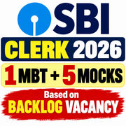 SBI Clerk 2026 Mock Test (Based on Backlog Vacancies MBT)