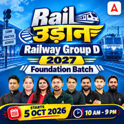 Railway Group D 2027 - Rail उड़ान Foundation Batch with test Series and ebook | Hinglish | Online Live Classes By Adda247
