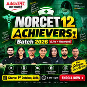 ACHIEVERS NORCET 12 Batch 2026 (Live + Recorded) by Adda247
