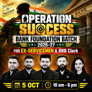 Operation Success: Bank Foundation Batch 2026–27 for Ex-Servicemen & RRB Clerk | Online Live Classes by Adda 247