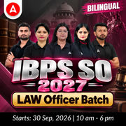 IBPS SO 2027 | LAW Target Officer Batch | Online Live Classes by Adda 247