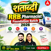 शताब्दी RRB Pharmacist Foundation Batch 2026 | Online Live Classes by Adda 247