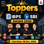 Toppers for IBPS & SBI Mains 2026 | Live + Recorded