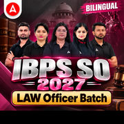IBPS SO 2027 | LAW Target Officer Batch | Online Live Classes by Adda 247