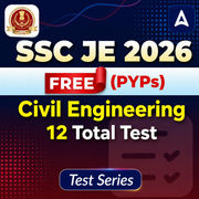 SSC JE 2026 | Civil Engineering- FREE PYQs Mock Test Series