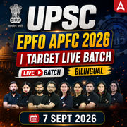 UPSC EPFO APFC 2026 | Target Live Batch | Online Live Classes by Adda 247