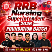 FOUNDATION BATCH RRB NURSING SUPERINTENDENT 2026-27 | BASICS TO ADVANCE | For all Nursing exams | Online Live Classes by Adda 247