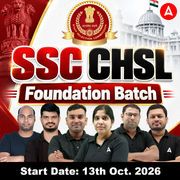 SSC CHSL Foundation Batch | Online Live Classes by Adda 247