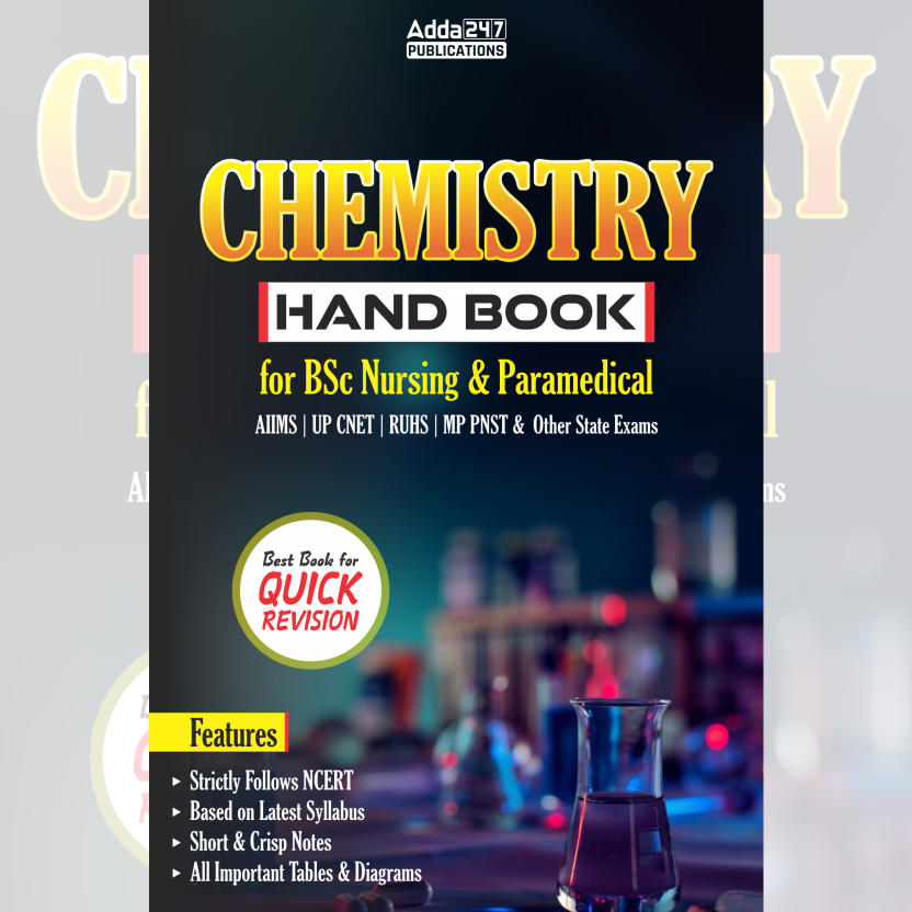 Chemistry Hand Book for BSc Nursing & Paramedical Exams(English Printed Edition) by Adda247