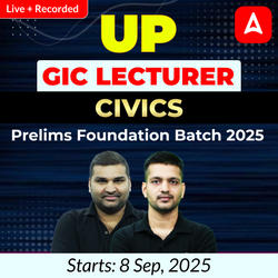 UP GIC Lecturer | Civis Prelims Foundation Batch 2025 | Online Live + Recorded Classes by Adda247