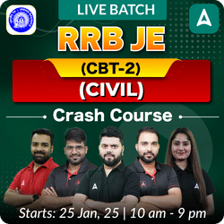 Selection 1.0 - RRB JE (CBT-2) Crash Course (Civil) Complete Batch by Adda 247