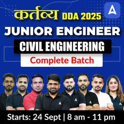 Kartavya - DDA JE (Civil Engineering) 2025 | Hinglish | Online Live Classes by Adda 247