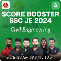 Score Booster Batch - SSC JE 2024 Civil Engineering | Online Live Classes by Adda 247