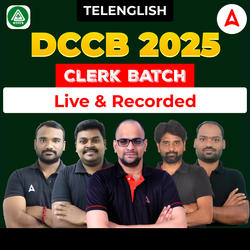 Telangana Co-Operative Bank | DCCB Clerk 2025 | Complete Live+Recorded batch by Adda247