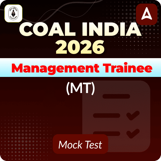 Coal India MT 2026 Mock Test