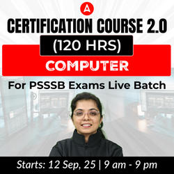 Computer Certification 2.0 Course (120 hrs ) for PSSSB Exams Live Batch | Bilingual | Online Live Classes by Adda 247