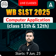 WB SLST 2025 Computer Application (Class 11th & 12th) | Complete Batch | Online Live Classes by Adda247
