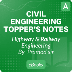 Highway & Railway Engineering Topper’s Handwritten Notes for Civil Engineering E-book by Pramod Sir Complete English Online E-book by Adda247