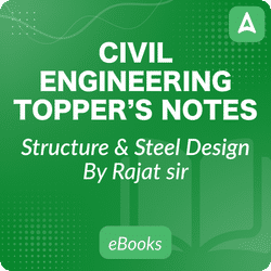 Structure & Steel Design Topper’s Handwritten Notes for Civil Engineering E-book by Rajat Sir Complete English Online E-book by Adda247