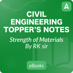 Strength of Material Topper’s Handwritten Notes for Civil Engineering E-book by RK Sir Complete English Online E-book by Adda247