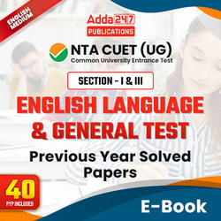 NTA CUET English Language & General Test Previous Year Solved Papers | eBooks By Adda247
