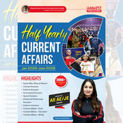 Half Yearly Current Affairs January 2026 –June 2026 | 2000+ One-Liner Questions & MCQs by Pinki Ma'am for All AE & JE Exams (English Printed Edition)