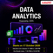 IBM-Powered Data Analytics with GenAI | Live Online Program | Starting 17-October-2026