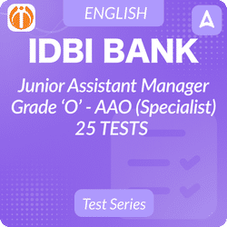 IDBI Bank Junior Assistant Manager Grade ‘O’ - AAO (Specialist)