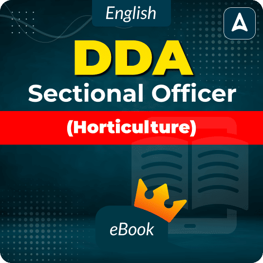 DDA Sectional Officer (Horticulture) eBook by Adda247