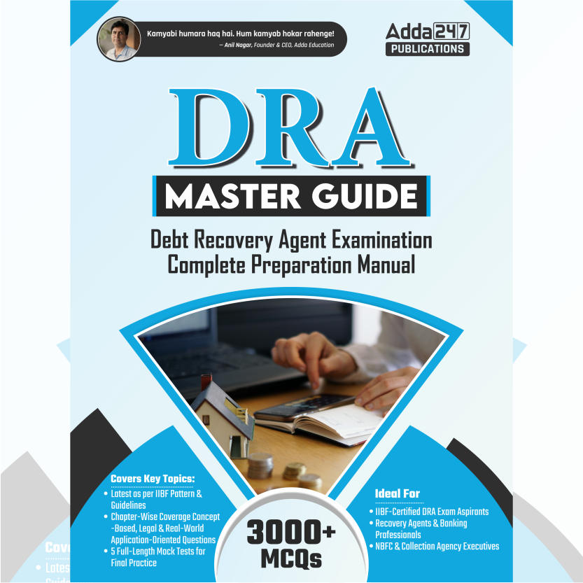 DRA |Debt Recovery Agent | Master Guide | 3000+ MCQs (English Printed Edition) Book By Adda247