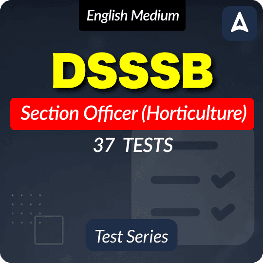 DSSSB SO Horticulture