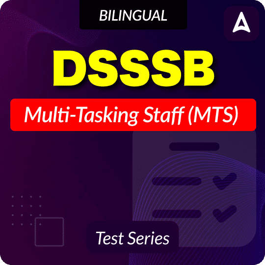DSSSB Multi-Tasking Staff (MTS) Mock Test 2024 - 2025