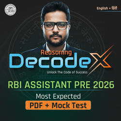 Decode X For RBI Assistant Prelims