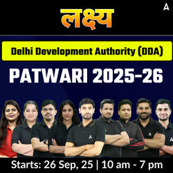 Lakshya - लक्ष्य Delhi Development Authority (DDA) -  Patwari 2025-26 Complete Batch | Online Live Classes by Adda 247