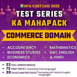 CUET UG 2026 ACE Commerce Mock Test Series (Accountancy, Business Studies, Economics, Math, GAT, English and Hindi)/ Online Test Series By Adda247