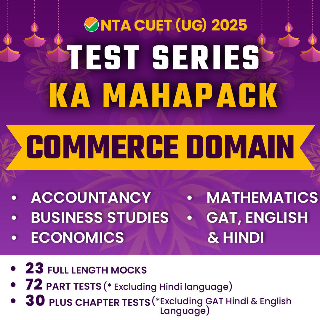 CUET UG 2026 ACE Commerce Mock Test Series (Accountancy, Business Studies, Economics, Math, GAT, English and Hindi)/ Online Test Series By Adda247