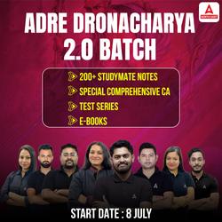 ADRE Dronacharya 2.0 With Studymate Notes Test Series E-Books | Online Live Classes by Adda 247
