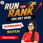 RUN FOR RANK I UGC NET 2026 ECONOMICS BATCH | RECORDED CLASSES BY ADDA 247