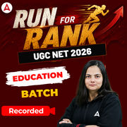 RUN FOR RANK I UGC NET 2026 EDUCATION BATCH | RECORDED CLASSES BY ADDA 247