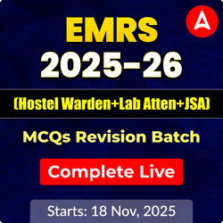 EMRS MCQs Revision Batch 2025 | Hostel Warden + Lab Atten + JSA  | Online Live Classes By Adda247