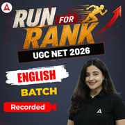 RUN FOR RANK I UGC NET 2026 ENGLISH BATCH | RECORDED CLASSES BY ADDA 247