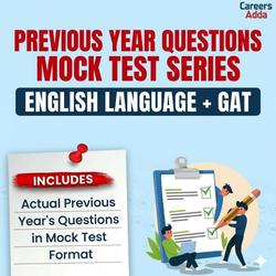CUET UG 2026 English and GAT Previous Year Questions (PYQ) Mock Test Series | Online Test Series By Careers Adda
