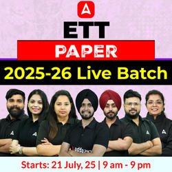 ETT Paper 2025-26 Live Batch | Bilingual | Online Live Class By Adda247
