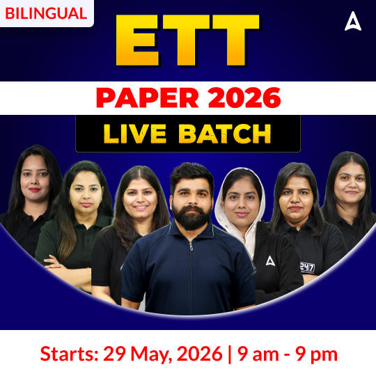 ETT Paper 2026 Live Batch | Bilingual | Online Live Classes by Adda 247