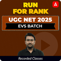 RUN FOR RANK I UGC NET 2025 EVS BATCH | RECORDED CLASSES BY ADDA 247