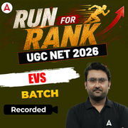 RUN FOR RANK I UGC NET 2026 EVS BATCH | RECORDED CLASSES BY ADDA 247