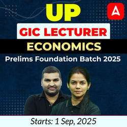 UP GIC Lecturer | Economics Prelims Foundation Batch 2025 | Online Live Classes by Adda247