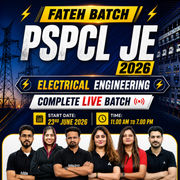 Fateh Batch: PSPCL JE 2026 | Complete Batch | Live + Recorded Classes | eBooks + Test Series Included