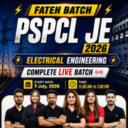 Fateh Batch: PSPCL JE 2026 | Complete Batch | Live + Recorded Classes | eBooks + Test Series Included